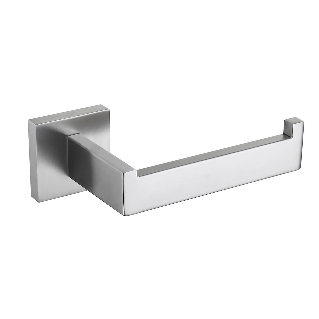 Soporte de papel higiénico para montaje en pared, soporte para rollo de papel higiénico de níquel cepillado SUS304 de acero inoxidable para baño, cocina, baño 2