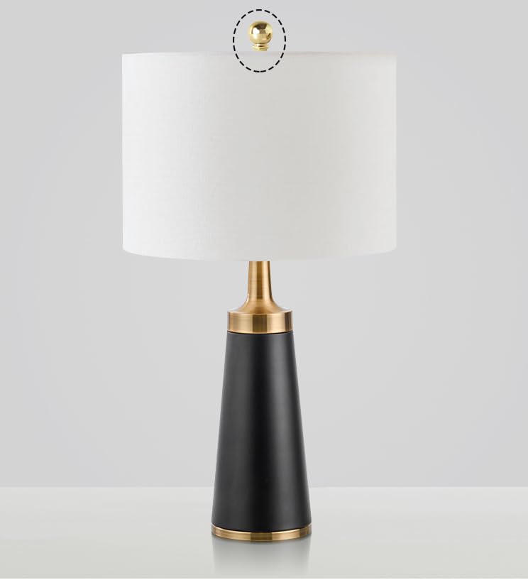 Image of GY & CK Ball Lamp Finials Lampshade finial Tops for Lamp Shade Harp Lamp Finial Knob Lamp Parts and Lighting Accessories Shade Finials Brass 2 Pack