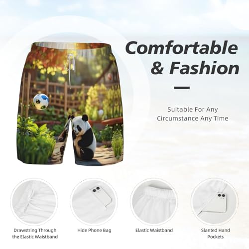 Short de bain séchage rapide homme anti humidité imprimé panda - 5