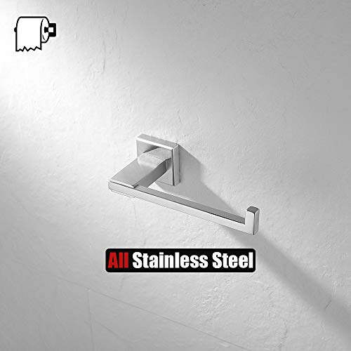 Jqk Toilet Paper Holder, 5 Inch 304 Stainless Steel Tissue Paper Dispenser, Brushed Nickel Wall Mount, Tph200-Bn #TOP4