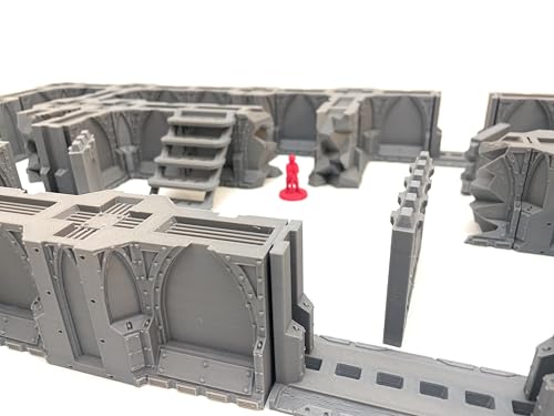 Space Hulk Système mural modulaire 31 pièces décors Sci-Fi wargame table 28mm - 2