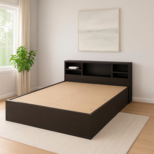 Image of Callas Trinity King Size Bed Engineered Wood with Box,Modern Design with Headboard with Box | Elegant Finish | Durable Structure | 1 Year Warranty with Free Installation