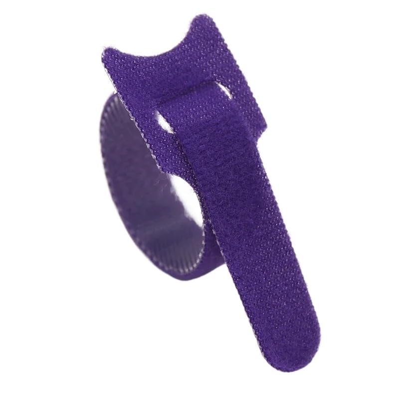 Kabelbinder 60 abnehmbare Reißverschlussbänder, wiederverwendbare Reißverschlussbänder Kabelbinder Schwarz (Color : PURPLE 300MM)
