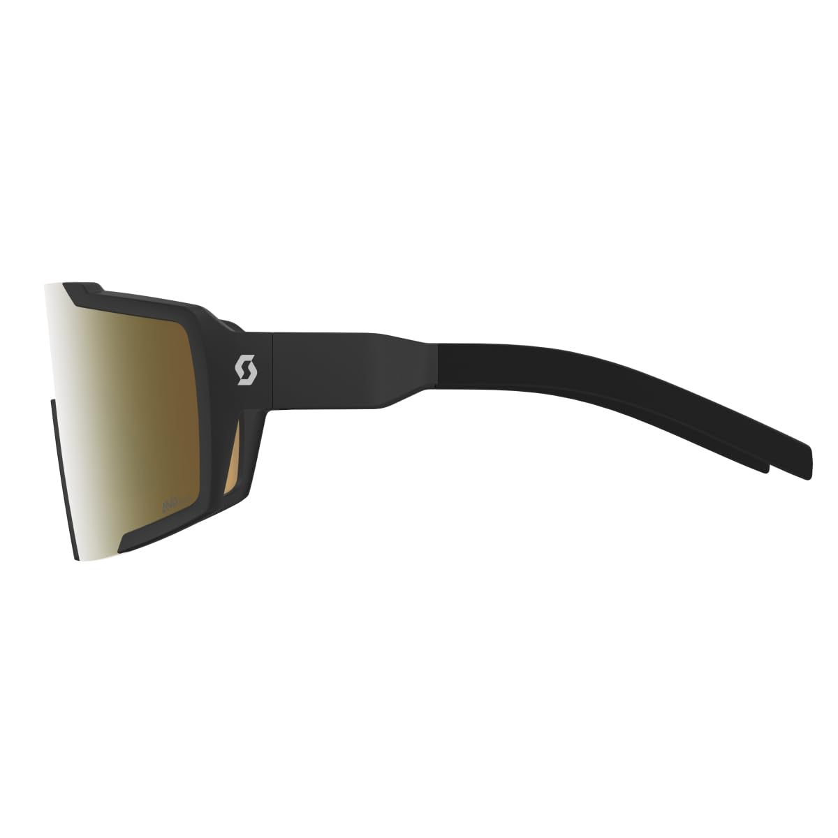 Scott Shield AMP LS wymienne okulary rowerowe czarne/złote chromowane