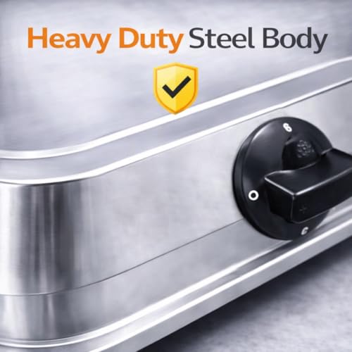 Image of DRUMSTONE ( 2026 Brings 5 Years Warranty ) 2000W Stainless Steel Electric Coil Stove | Heavy Duty Single Burner Hot Plate | Adjustable Heat Control | No Gas Cooking | Portable Kitchen Cooktop