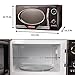 Nostalgia RMO4BK Retro 0.9 Cubic Foot 800-Watt Countertop Microwave Oven, 5 Power Levels and 12 Cook Settings, LED Display, Jet Black