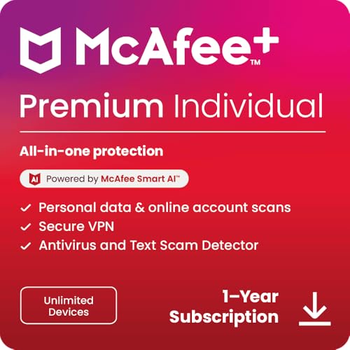 Mcafee + Premium Individual Unlimited Devices 2025 Ready cover