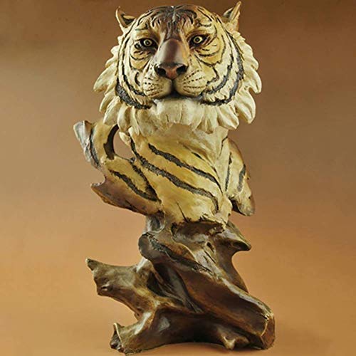 Statue Tigre Feng Shui en résine pour décoration maison et bureau