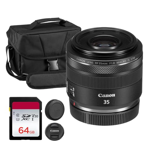Canon RF 35mm f/1.8 }NSTMY - RpNgLpvC f/1.8ilAu␳A1:2}NtH[JX (2973C002) V_[obO + 64GB [J[hB