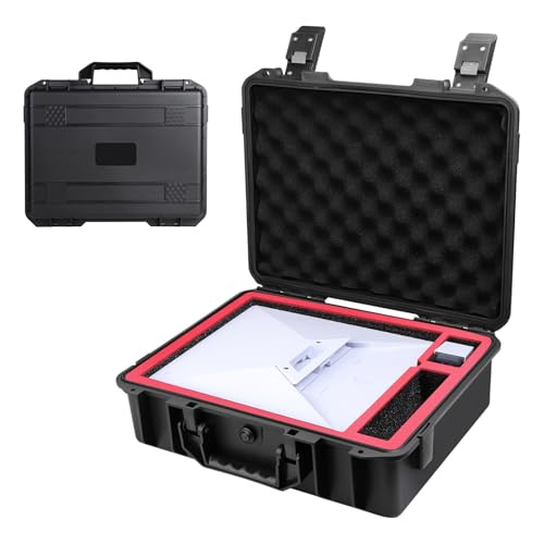 Custodia per Starlink: pur offrendo ampio spazio di archiviazione compatibile con Starlink Mini e gli accessori, questa custodia mantiene un fattore di forma straordinariamente compatto e leggero. Il design salvaspazio assicura un trasporto senza sforzi. La custodia rigida impermeabile è dotata di una maniglia robusta e stabile che rende il lavoro più semplice e comodo da trasportare