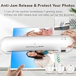Laminator Machine 9-Inch Portable Thermal Laminater with Hot & Cold Modes, A4 Small Laminating Machine with ABS Jam-Release, 3-Min Warm-Up, 6-in-1 Photo Laminator Kit for Home and Class, White - Image 2
