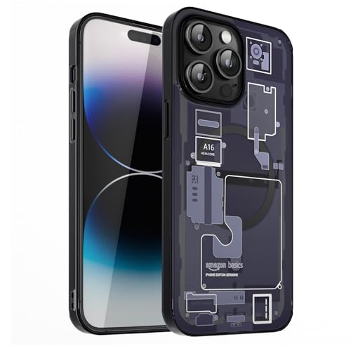 amazon basics Ultra Hybrid Magfit Back Cover Case Compatible with Magsafe Designed for iPhone 14 Pro (TPU + Poly Carbonate | Zero One), Black (B0DG8J3WJC) Amazon Price History, Amazon Price Tracker