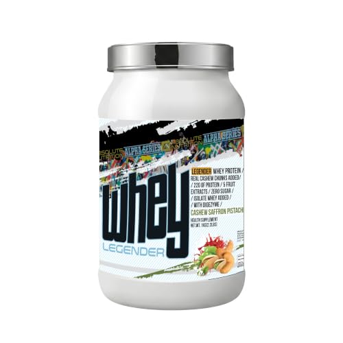 Image of Absolute Nutrition Whey Legender Cashew Saffron Pistachio, 1 Kg. 22g Protein Per Scoop, No Added Preservatives