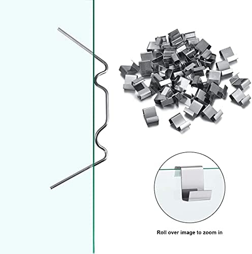 Hotop Greenhouse Repair Kit, Includes 50 Pieces Glazing Clips W Wire Clips, 50 Pieces Z Overlap Clips, 50 Pieces Aluminium Greenhouse Nuts and 50 Pieces Aluminium Bolts for Aluminium Greenhouse