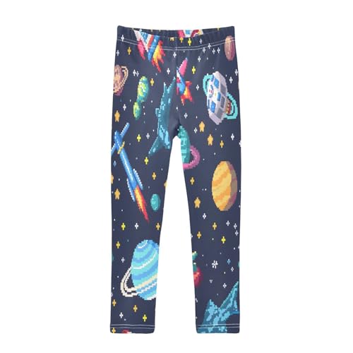 Bolaz Toddler Girls Leggings Printed Yoga Pants Leggings Space Stars for Kids
