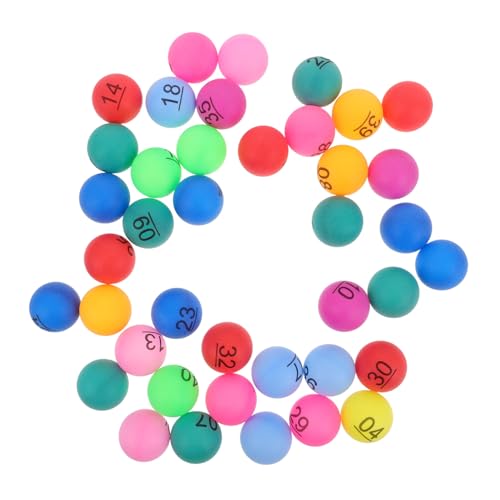 Kisangel 40pcs Colorful Bingo Prize Multi Numbered Raffle for Parties Games and Celebrations Vibrant Party Decorations and Fun Lottery Toys