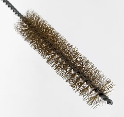 Image of 3 Piece Set of 16-Inch Tube Cleaning Brushes Copper, Stainless, Nylon for Various Surface Use (1-Inch Diameter)