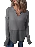 Las Mujeres De OtoñO E Invierno con Capucha Camisa Casual Color SóLido Manga Larga Splicing Color SóLido Sudadera Suelta Tops De Las Mujeres