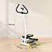 Imagen de HOMCOM Máquina de Step Stepper con Pantalla LCD 55x44x108 cm Blanco y Verde