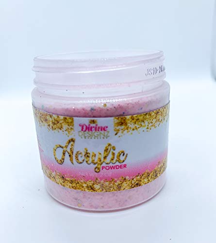 Romance Nail Acrylic Powder - Pink Nail Glitter- Pink Iridescent Nail Powder - Glitter Acrylic Powder- 2 oz