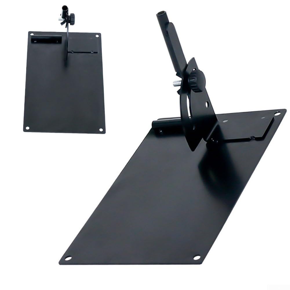 Placa de alineación de entrenador de swing de golf, soporte de palo de ángulo ajustable para calibración de columpio, ayuda de estabilidad de base de hierro pesado para práctica, color