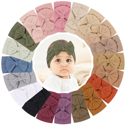 jollybows 20pcs Baby Nylon Headbands
