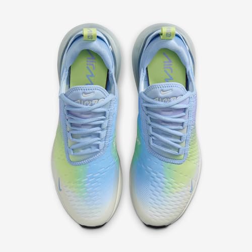 Nike Air Max 270 Women's Shoes (IB7937-468, Aluminum/Hydrangeas/Light Lemon Twist/Metallic Silver)4