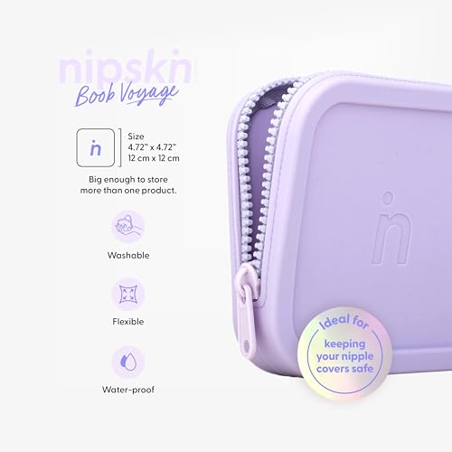 Image of NIPSKIN Boob Voyage Travel Case - Small and Large Sizes - Elegant & Functional Nipple Cover Travel Case