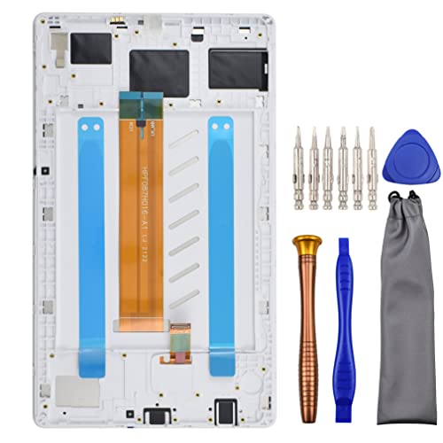 Réparer écran LCD tactile cassé de Samsung Tab A7 Lite SM-T220 blanc avec châssis complet