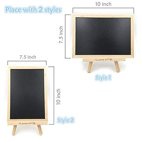 Chalkboard Sign, Double Sided Use Chalkboard And White Board With Chalk Eraser, 3 Chalk Sticks, One Chalk Marker And 2 Magnets, Mini Message Board With Sturdy Tripod By Fezep #TOP2
