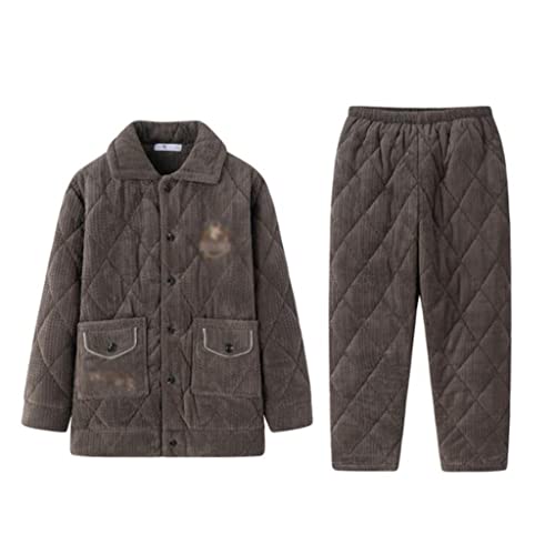 Flannel Thickened Winter Suit Men's Pajamas Autumn And Winter Coral Fleece Padded Homewear