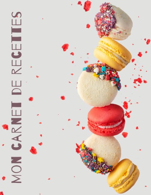 MON CARNET DE RECETTES - GRAND FORMAT - 100 FICHES DE RECETTES A REMPLIR:: Livre de Cuisine Personnalisable: Cahier de Recettes à Remplir - Carnet de Recettes à Remplir - Livre de Recettes à Remplir