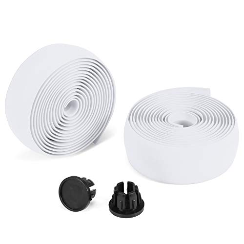 YIWEOG 2pcs Cintas para manillar de bicicleta Banda suave para manillar de bicicleta de carretera Cinturón de manillar de ciclismo antideslizante transpirable Cinta de barra EVA Cinturón de cuernos de