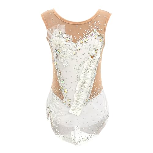 Justaucorps de gymnastique rythmique respirant vêtement gym compétition fille femme