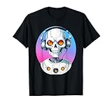 Colorful Robot Skull Artwork