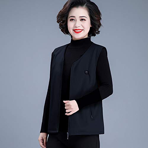 Andoer Colete termoelétrico de malha de algodão puro inteligente USB masculino e feminino com colari