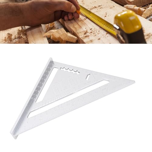 Escuadra de Carpintero de Aleación de Aluminio con Medidor de Ángulos miniatura 4