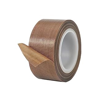 Qrity 1 Roll High Temp Tape 25mm x 10m, PTFE Tape, Teflon Tape, High Temperature Adhesive Tape, for Vacuum Sealer Machine, Hand or Impulse Sealer