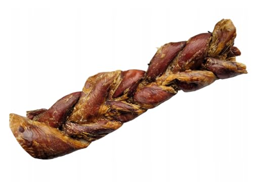 Lucze Ochsenziemer Zopf 30–33cm, Kauknochen Hund groß & mittel, Natürliche Kaustangen Rind, Harter langlebiger Hundekausnack, Zahnpflege & Beschäftigung, ohne Zusätze