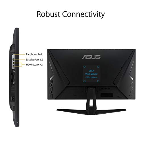 Image of ASUS TUF Gaming VG289Q1A 28 inch Monitor, 4K UHD (3840 x 2160), IPS, Adaptive-Sync /FreeSync, Eye Care, DisplayPort HDMI, DCI-P3 HDR 10, Shadow Boost, Black