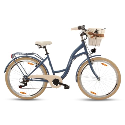 Damenfahrrad 26 Zoll Mädchen Fahrrad Damenrad Mountainbike Geroni Swan Lady MTB (schwarz/pink)