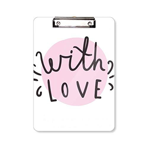 Bloc-notes A4 With Love rose pour ne plus oublier vos idées