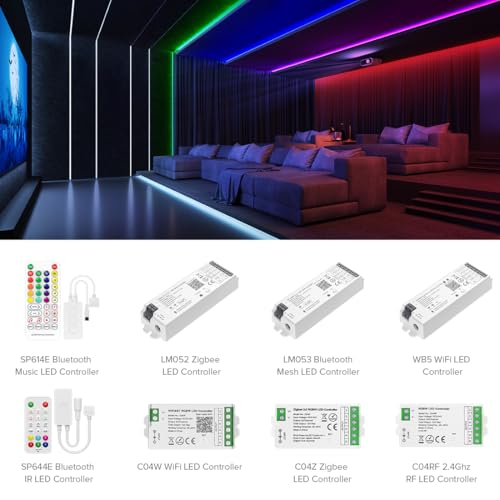 Cinta LED RGBW 16.4FT 896 LEDs/m 12V Luz de Color Cambiante miniatura 4