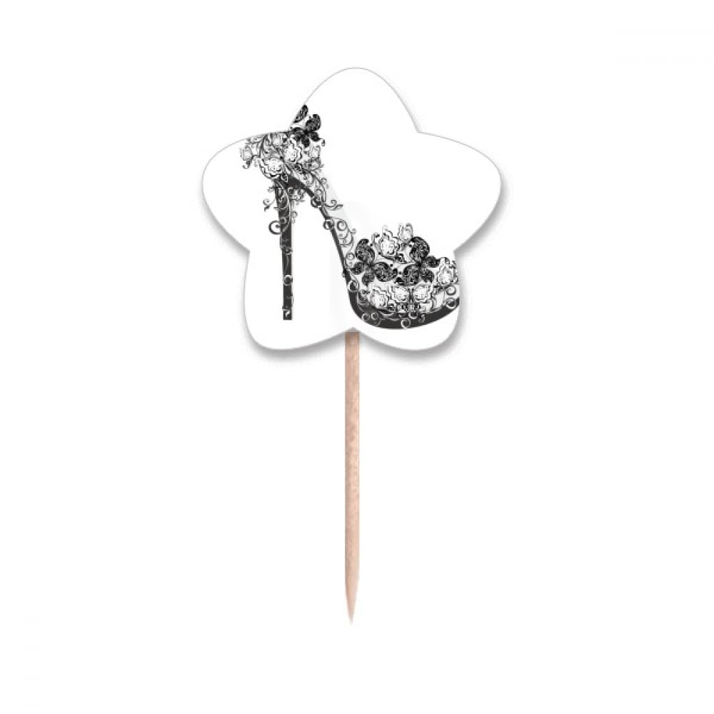 Cure-dents talons hauts à fleurs pour sublimer vos tables de mariage et apéritifs chic