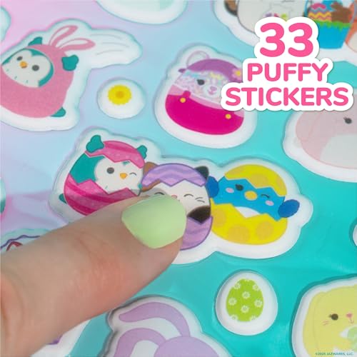 Image of Original Squishmallows Puffy Stickers, 33 Stationery Stickers, Spring Theme