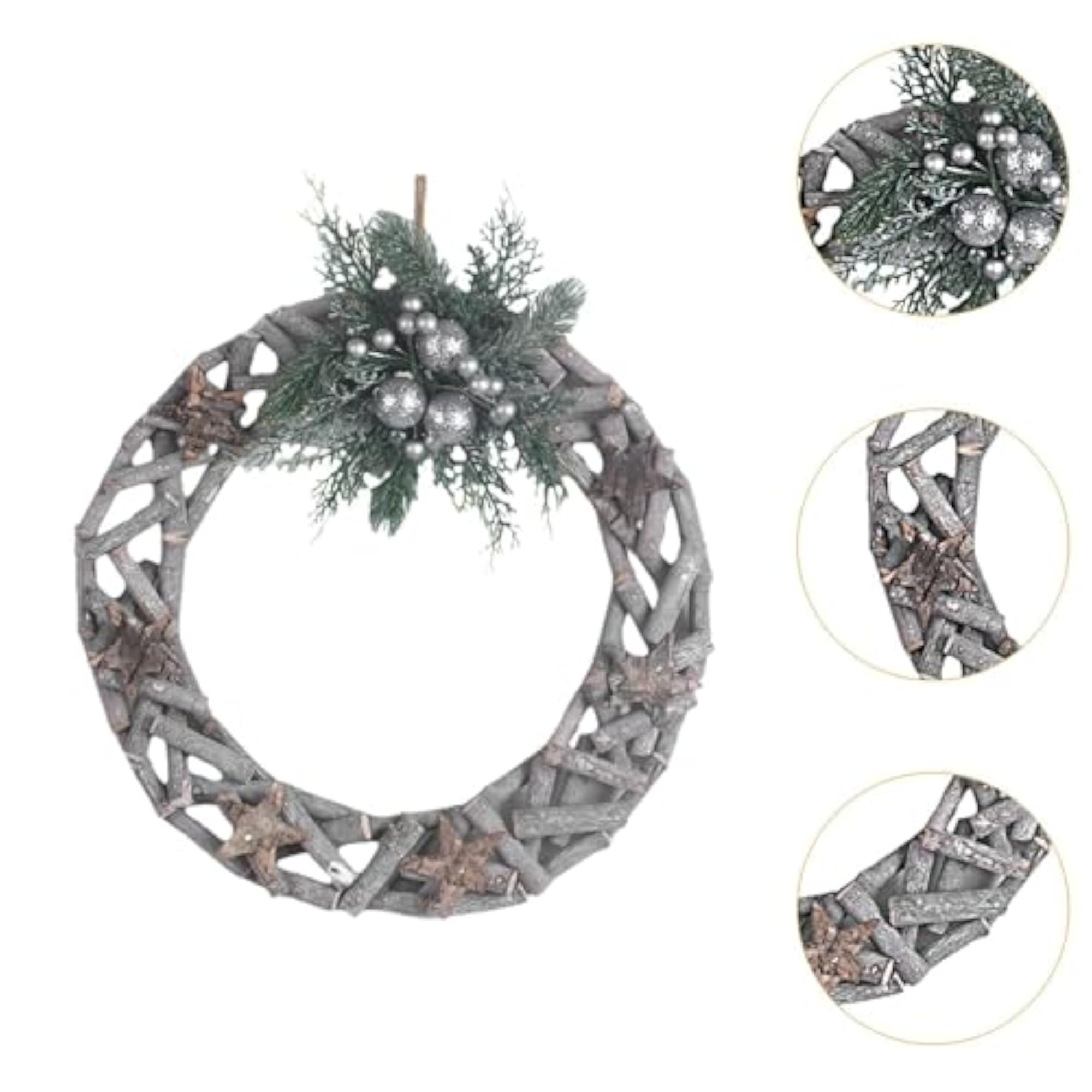 Wood Christmas Wreath for Home Decor