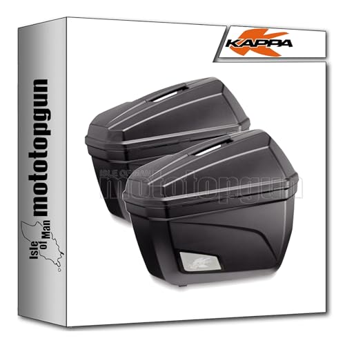 Kappa K22N valises laterales moto sacoches rigides noires paires