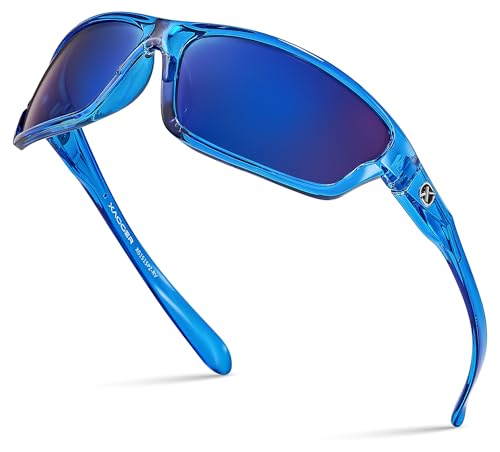 Image of Polarized Wrap Around Sport Sunglasses for Men Women TR90 Frame