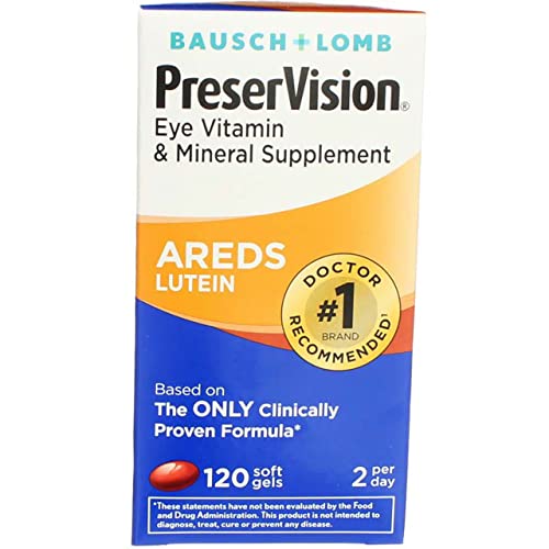 Preservision Eye Vitamin And Mineral Supplement With Lutein - 120 Softgels, Pack Of 5 #TOP14