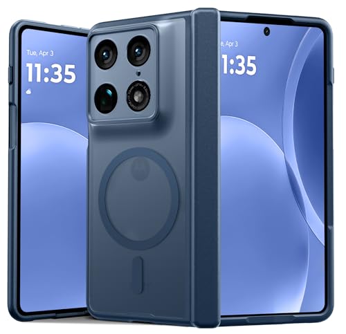 Image of FNTCASE for Motorola Razr Fold Case: [Hinge Protection] Translucent Matte Cases [Compatible with Magsafe] Military Grade Shockproof Protective Phone Cover